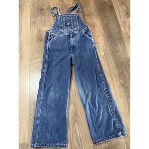 Key Youth Blue Jean Overalls Size 10